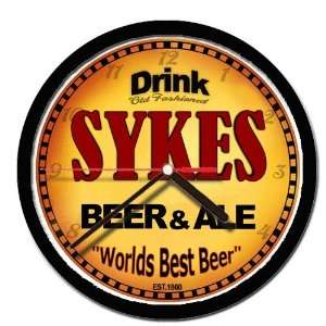  SYKES beer and ale cerveza wall clock 