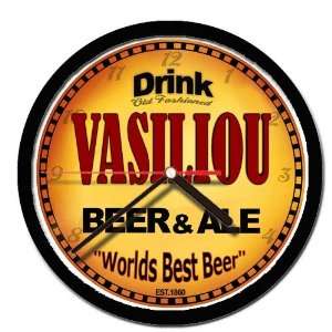  VASILIOU beer and ale cerveza wall clock 