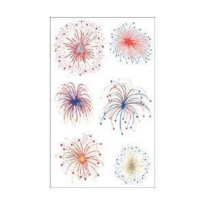   . Grossmans Stickers Fireworks; 3 Items/Order Arts, Crafts & Sewing
