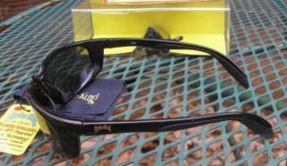 Strike King Blue Wave Polarized Sunglasses Black Frame Gray Blue Lens 