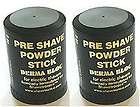 Save TWO Pre Shave Powder Stick Derma Bloc   Unscented