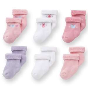  Girl 6 Pk Variety Sock 6 9 Months Baby
