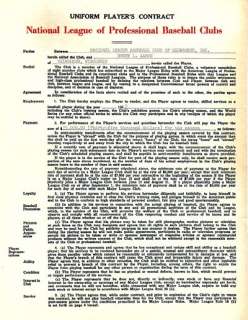 Hank Aaron 1959 National League Braves Autographed Contract PSA/DNA 