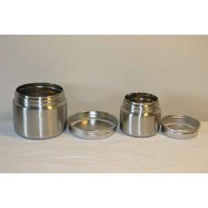 Rounds Stainless Steel Leak Proof Food Container Set, 8 Ounce and 16 