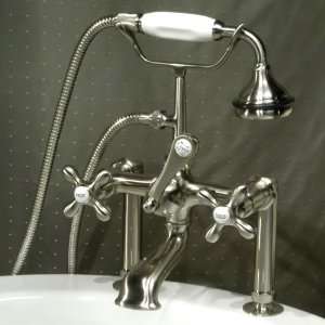 Tall Deck Mount Extra Heavy English Telephone Faucet with Hand Shower 