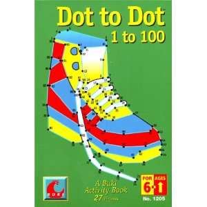  Dot to Dot 1 to 100 Shoe, Buki Activity Book Toys & Games
