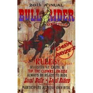  Vintage Signs   Bullrider