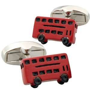  London Bus Cufflinks   Red Double Decker Jewelry