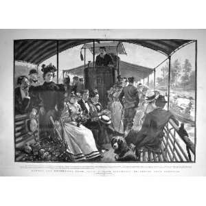    1895 Paris River Seine Steamboat Suresnes Excursion