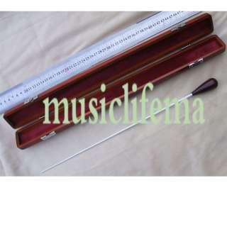 Band director orchestra conductor baton and wood case  