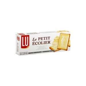 LU Le Petit Ecolier Biscuits, Butter, White Chocolate,5.29oz, (pack of 