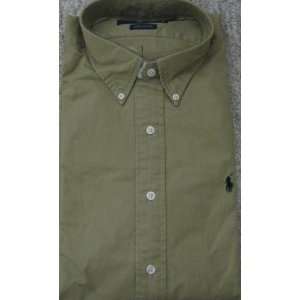   Ralph Lauren (Polo) Khaki Button Down Shirt   Size XL 