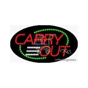  Carry Out LED Business Sign 15 Tall x 27 Wide x 1 Deep 