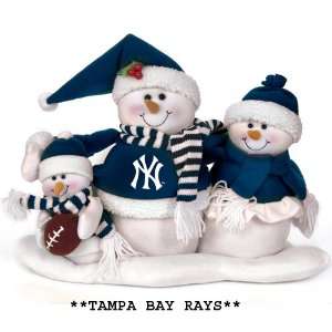  16.5 MLB Tampa Bay Rays Plush Snowman Family Christmas 