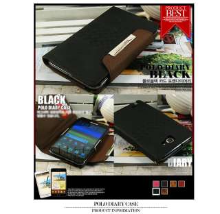 Samsung Galaxy Note GT N7000 i9220 Neo Diary Polo Card Wallet Case 