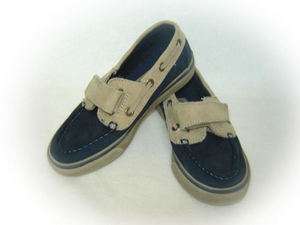 Blue Suede Sperry Top Siders Youth size 11  