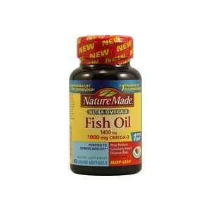  Nature Made Ultra Omega 3 Fish Oil Softgels, 1400 Mg, 45 