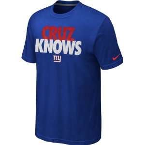  Victor Cruz New York Giants Royal Nike Cruz Knows T 
