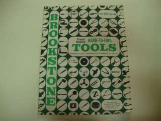 Brookstone Hard to Find Tools Catalog 1971 Specialty  