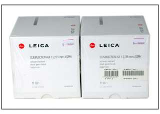 New* Leica Summicron M 35mm f/2 ASPH black paint 35/F2 *factory 