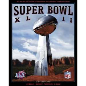 Official Super Bowl XLII Game Program