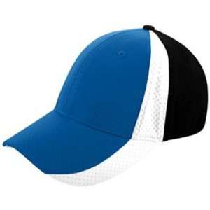 Augusta Sport Flex 3 Color Athletic Mesh Cap ROYAL/ BLACK 