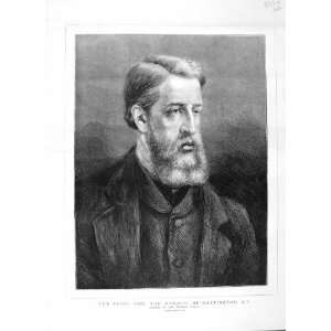    1875 PORTRAIT MARQUIS HARTINGTON LIBERAL PARTY MAN
