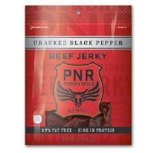 PNR Pioneer Brand Crackled Black Pepper Beef Jerky 3.25 Ounce Bags 