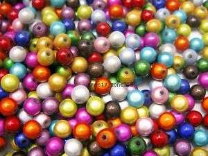 NEW 170x 8mm round Various Acrylic Miracle Beads bse3  
