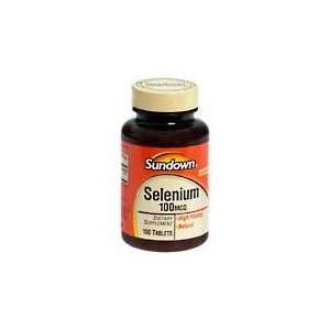  Sundown Selenium 100 mcg Tabs, 100 ct Health & Personal 