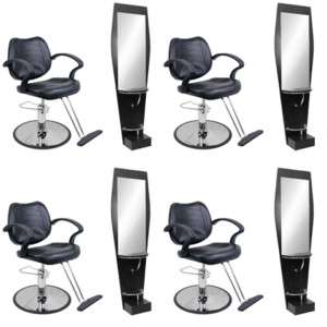 Salon Chair Station w/ Mirror Footrest Package DP 65  