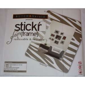  Stickr Frame, Package of 9 Metallic Silver Frames