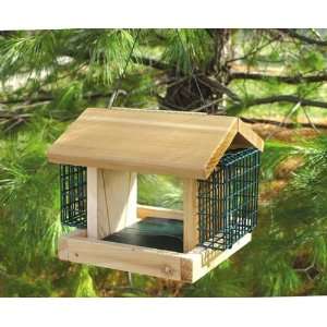   with 2 Suet Baskets   Combination Bird Feeder, 2 Compartments for Suet