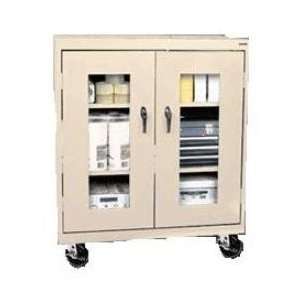  See Through Mobile Counter Height Storage Cabinets 