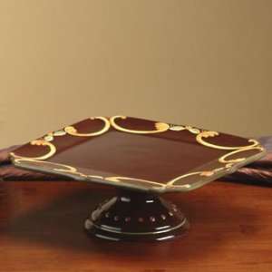   Chocolate Berries by DEMDACO   Pedestal Cake Plate