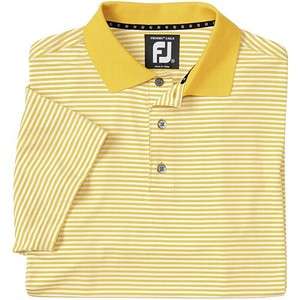 Brand NEW FootJoy Lisle Striped Polo Shirts   8 Color Options   NEW 