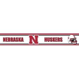   NEB Nebraska Huskers Licensed Peel N Stick Border   2 Toys & Games