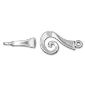  Sterling Question Mark Hook and Eye Clasp Arts, Crafts 