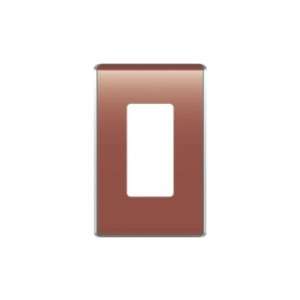  On Q WP5001 SP Studio Single Gang Wall Plate, Spanish Red 