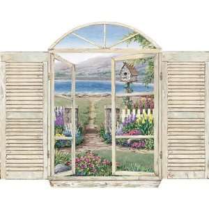  Birdhouse Window Wall Mural