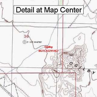  USGS Topographic Quadrangle Map   Ogilby, California 