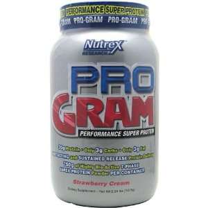  Nutrex Research Pro Gram, Strawberry Cream, 2.48 lbs (1123 