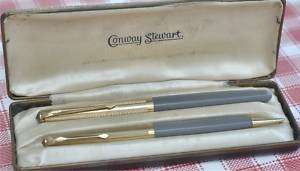 CONWAY STEwART RARE GOLD PLATED CAP SET EXCL. +CASE  