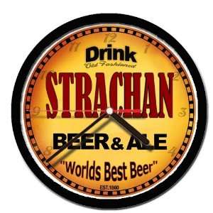  STRACHAN beer and ale cerveza wall clock 