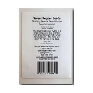  Blushing Beauty Hybrid Sweet Pepper Seeds   Capsicum Annuum 