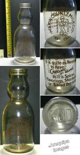   Bottle Marin County Milk Co. San Rafael CA 1925 Cream top Qt.  