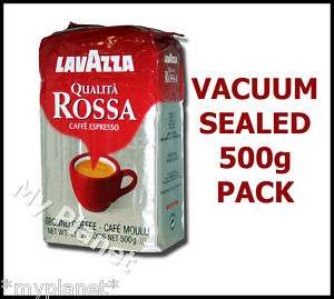 LAVAZZA GROUND COFFEE QUALITA ROSSA CAFFE ESPRESSO 500g  