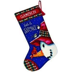   Dimensions Needlepoint, Snowman Perch Stockings Arts, Crafts & Sewing