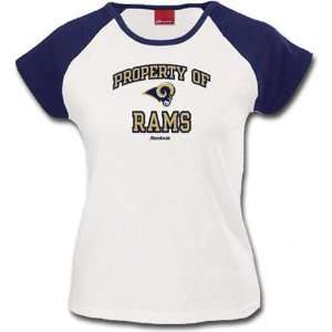  St. Louis Rams Womens Property Of Cropped Sleeve Tee 