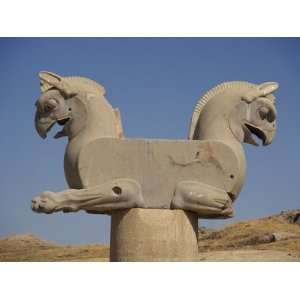 com Double Headed Eagle, Persepolis, UNESCO World Heritage Site, Iran 